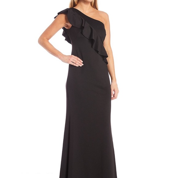 Jessica Howard Dresses Jessica Howard One Shoulder Ruffle Formal